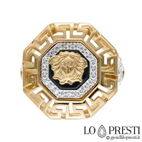 offerta anello versace con medusa oro|Anello Medusa Greca Oro .